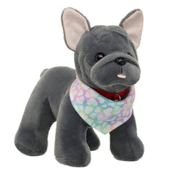 Promise Pets™ French Bulldog Stuffed Animal with Tie-Dye Hearts Bandana