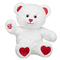 Embossed Hearts Teddy Bear Red Heart Gift Set