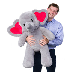 Giant Love You Tons Elephant Stuffed Animal Valentine's Day Gift Set