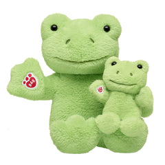 Spring Green Frog Stuffed Animal & Build-A-Bear Mini Beans® Gift Set