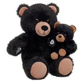 Cuddly Black Teddy Bear & Build-A-Bear Mini Beans® Gift Set