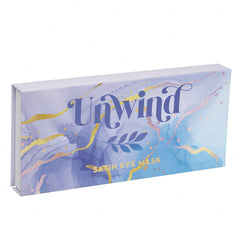 Lavender Satin Eye Mask Box