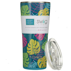 22 oz. Swig Life Palm Leaf Insulated Tumbler