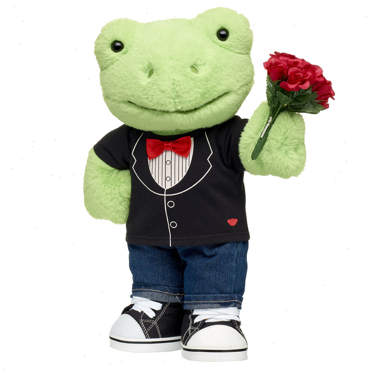 Spring Green Frog Stuffed Animal Tuxedo Gift Set