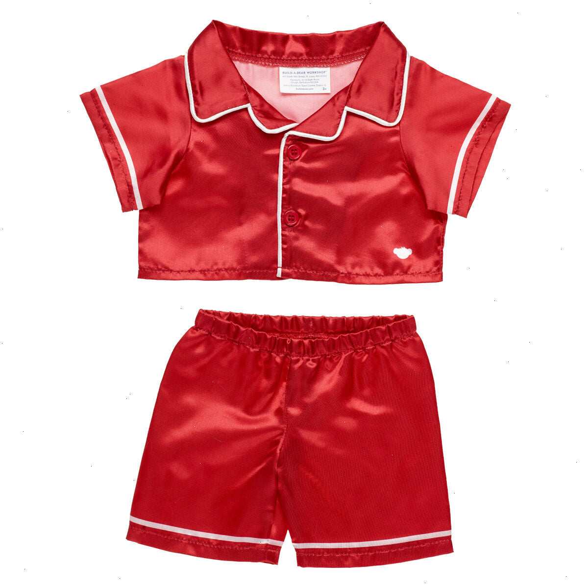 Red Satin PJs Set