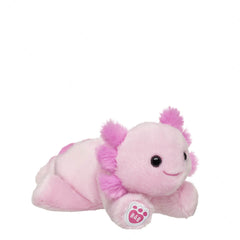 Build-A-Bear Mini Beans® Pink Axolotl Stuffed Animal Rainbow Heart Gift Set