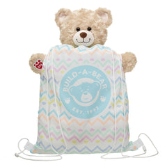 Spring Chevron Toy Bear Carrier