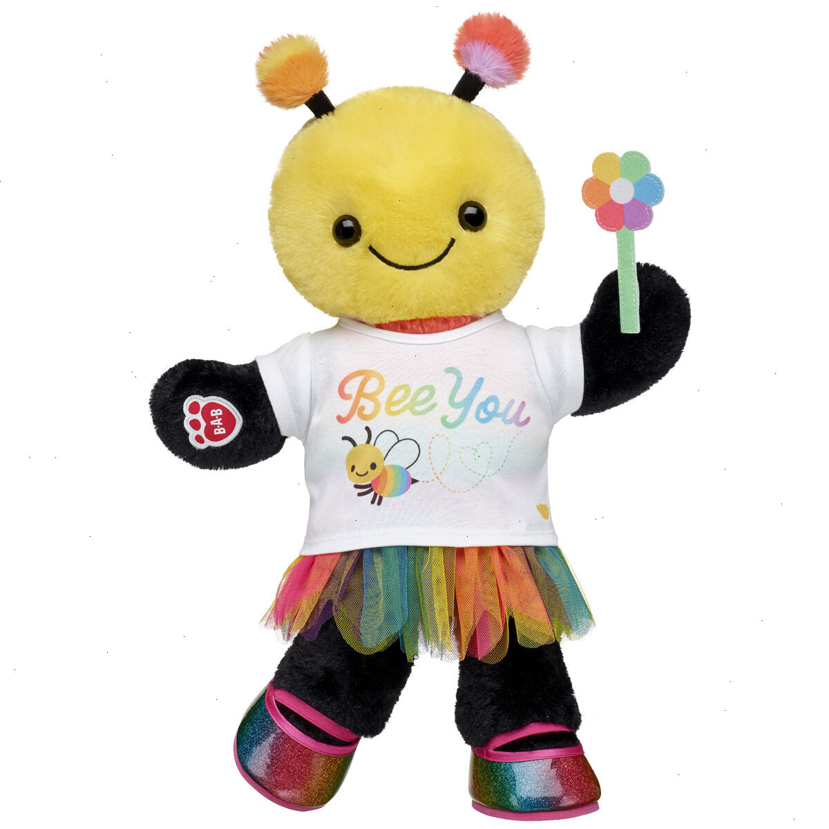 Rainbow Bee Stuffed Animal "Bee You" Gift Set