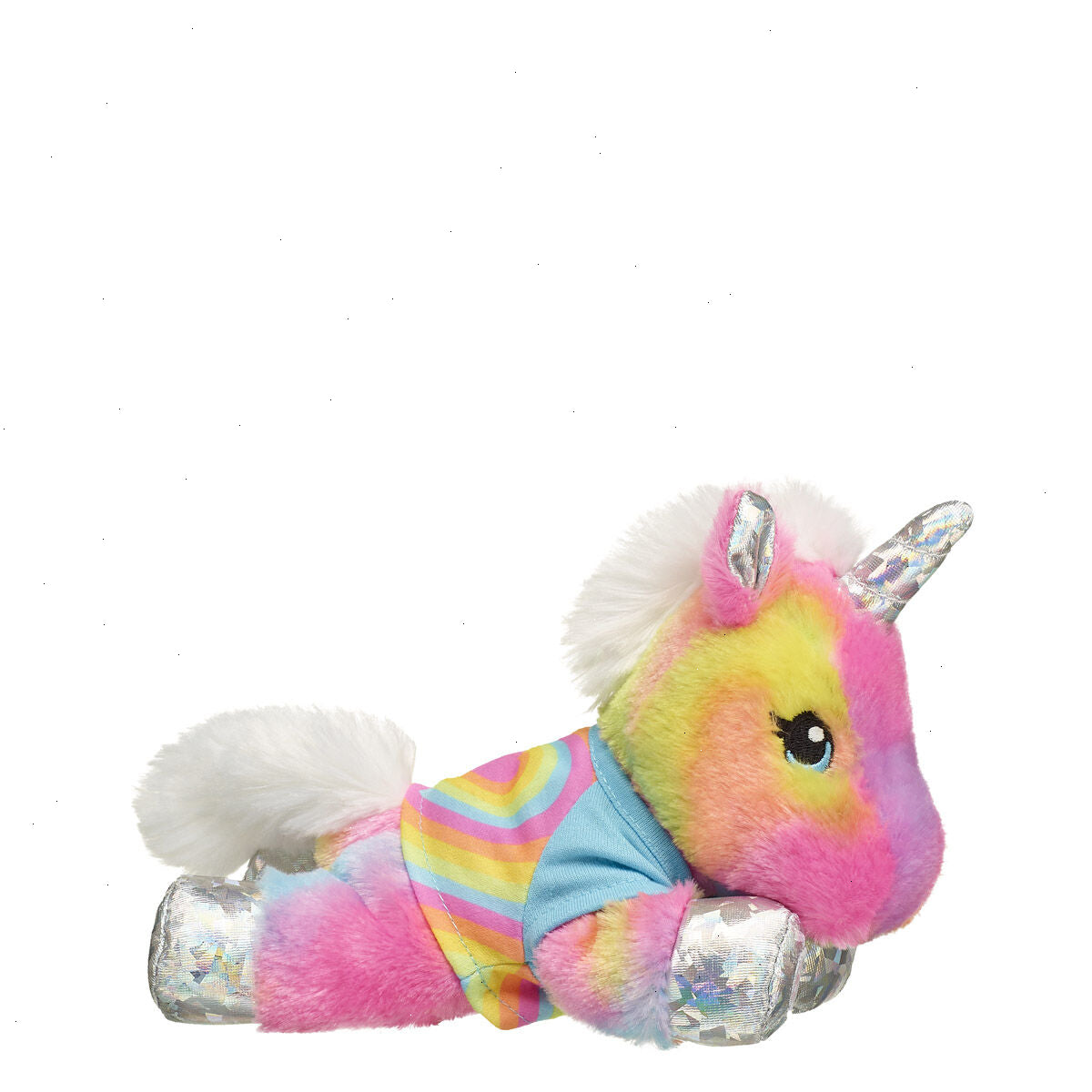 Build-A-Bear Mini Beans® Rainbow Unicorn Plush Rainbow Heart Gift Set