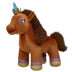 Unique Afro Unicorn® Plush with Dress, Bow & “Go Magic…It’s Your Birthday!” Song