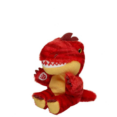 Red Raptor Stuffed Animal & Build-A-Bear Mini Beans® Gift Set