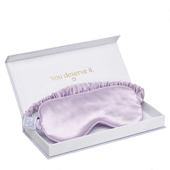 Lavender Satin Eye Mask Box