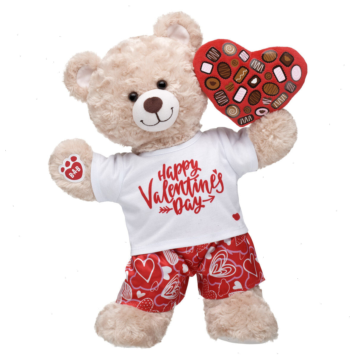 Happy Hugs Teddy Bear Chocolate Heart Box Gift Set