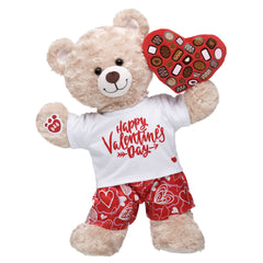 Happy Hugs Teddy Bear Chocolate Heart Box Gift Set