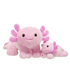 Pink Axolotl Stuffed Animal & Build-A-Bear Mini Beans® Gift Set