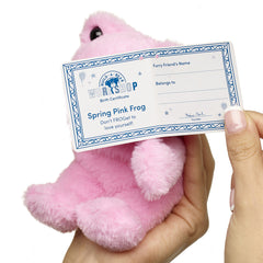Build-A-Bear Mini Beans® Spring Pink Frog Stuffed Animal