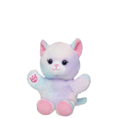 Build-A-Bear Mini Beans® Pastel Swirl Kitty Stuffed Animal Rainbow Heart Gift Set
