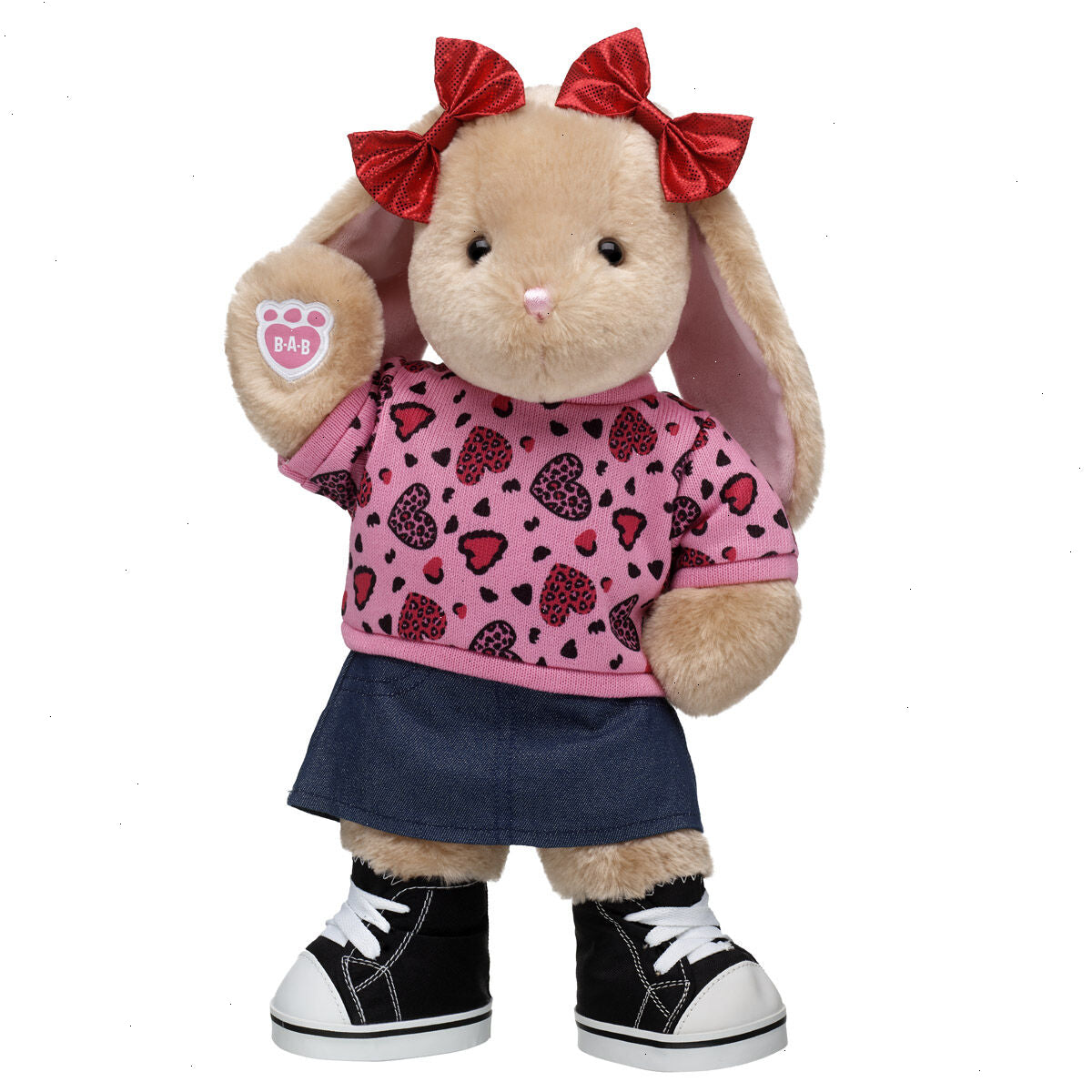 Pawlette™ Bunny Plush Leopard Hearts Gift Set